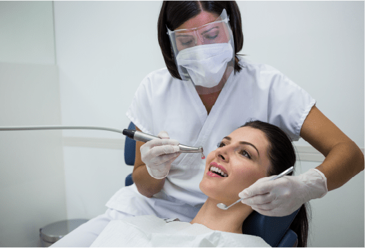 Cosmetic dentistry smile makeover result